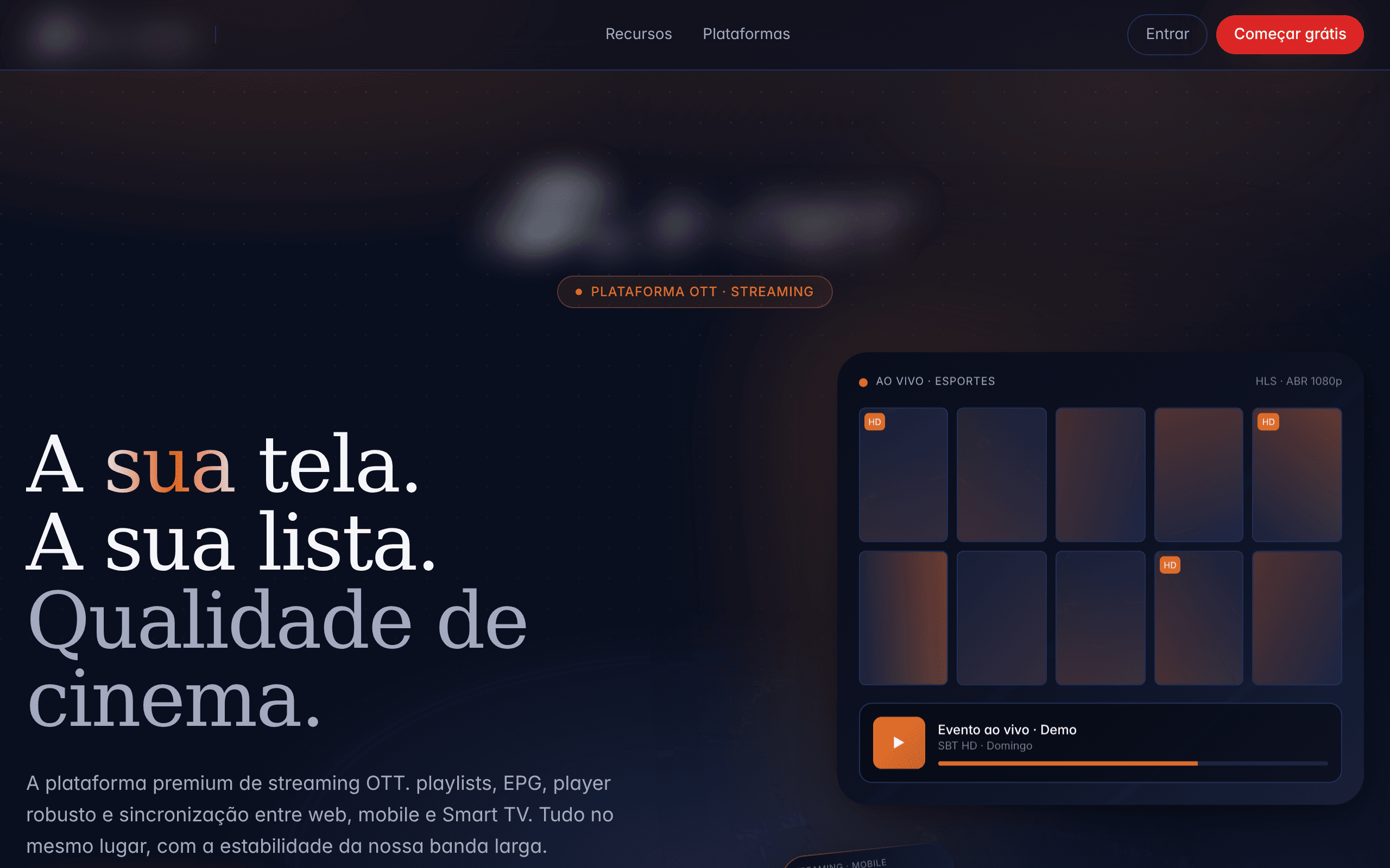 Streaming OTT (Confidencial) — screenshot